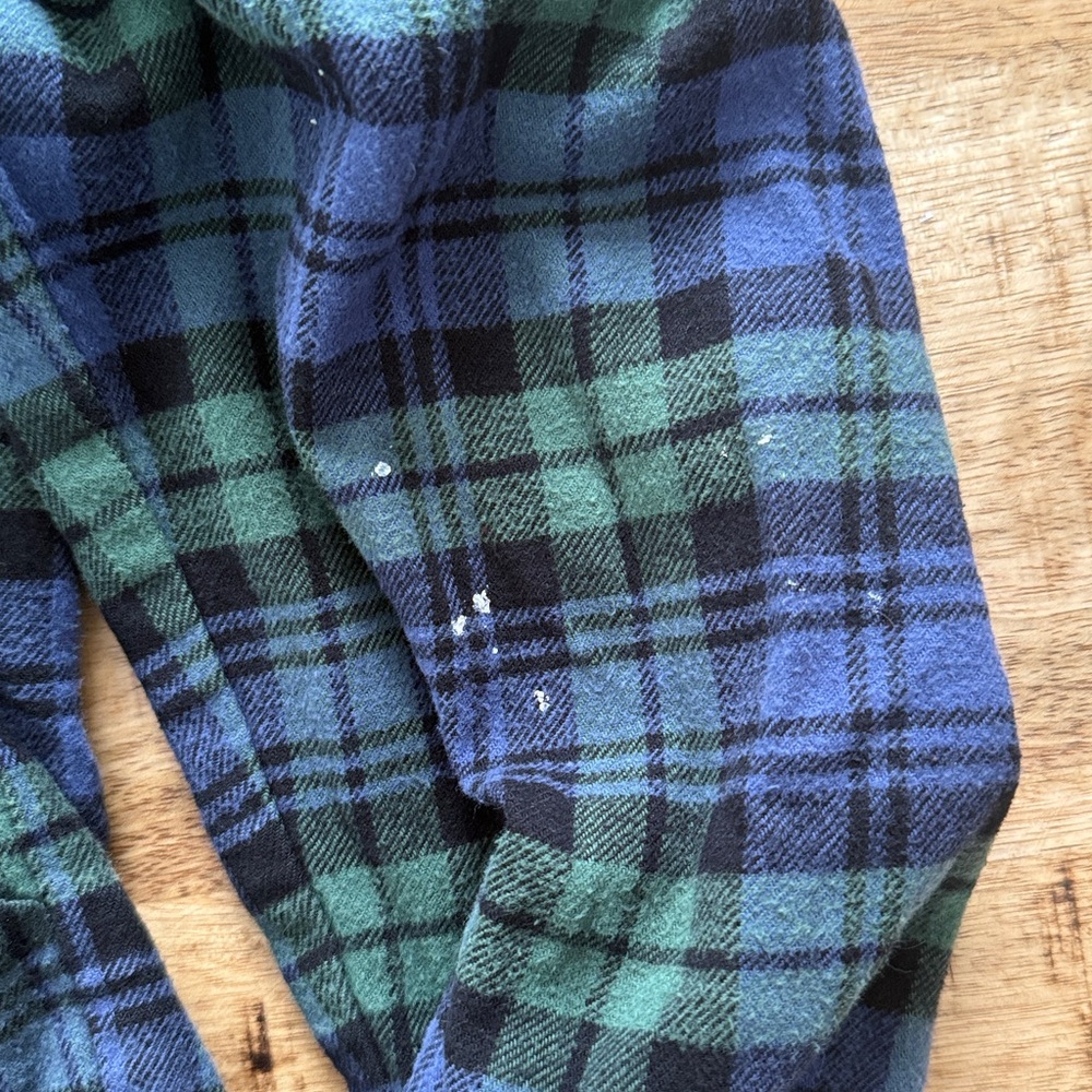 Vermont Flannel Co Henley pullover plaid shirt hoodie men’s xs - Picture 5 of 6